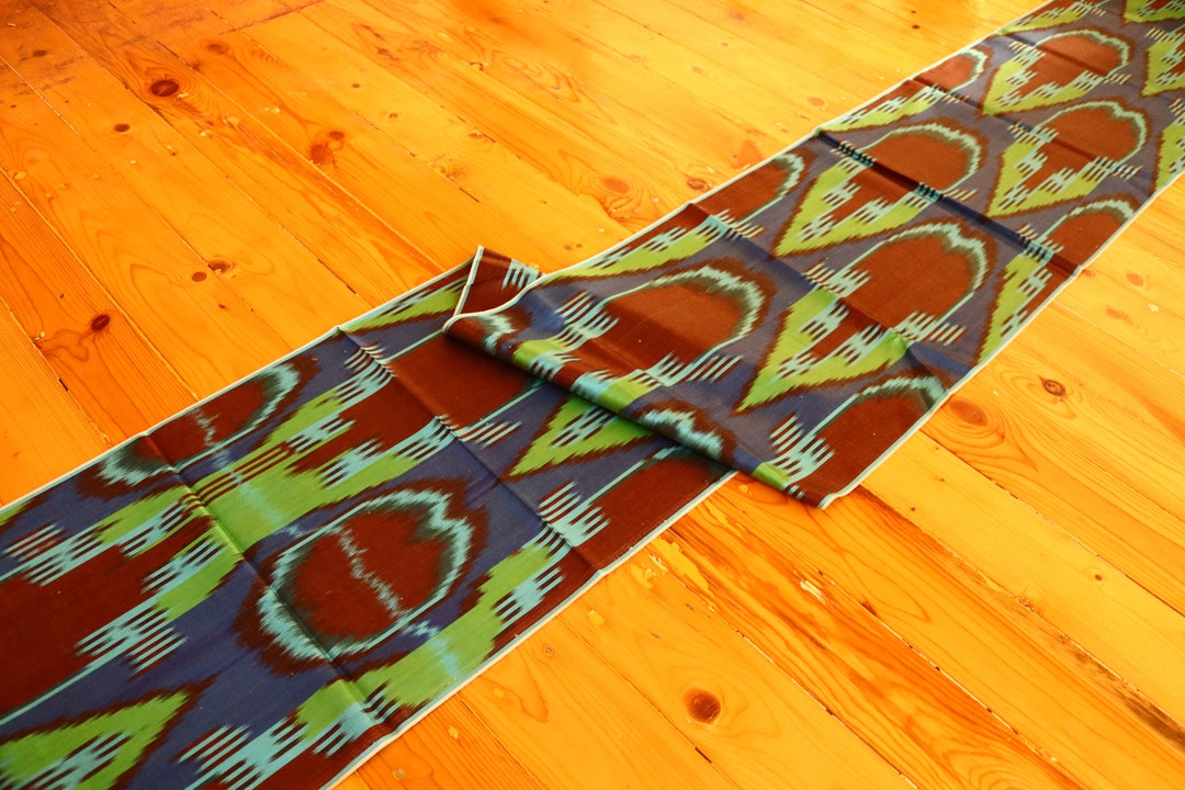 Sale High Quality Silk Ikat Fabric, Colorful Silk Ikat Fabric by Meters