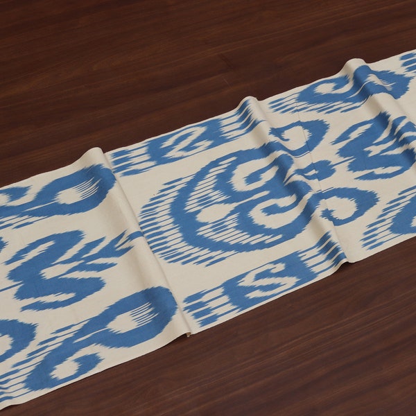 Blue ikat fabric, Ikat fabric by metres, Ikat fabric upholstery, Handloom ikat fabric, Decor ikat fabric, Designer fabric, Uzbek ikat fabric