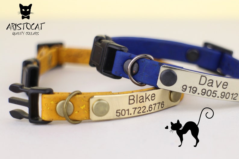 Cat Collar Cork Collar Breakaway/non Breakaway Collar Etsy