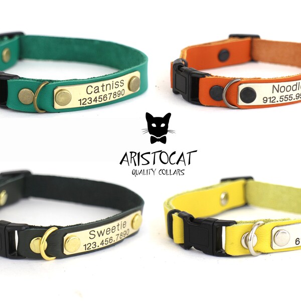 Leather Cat Collar Shop Online Etsy