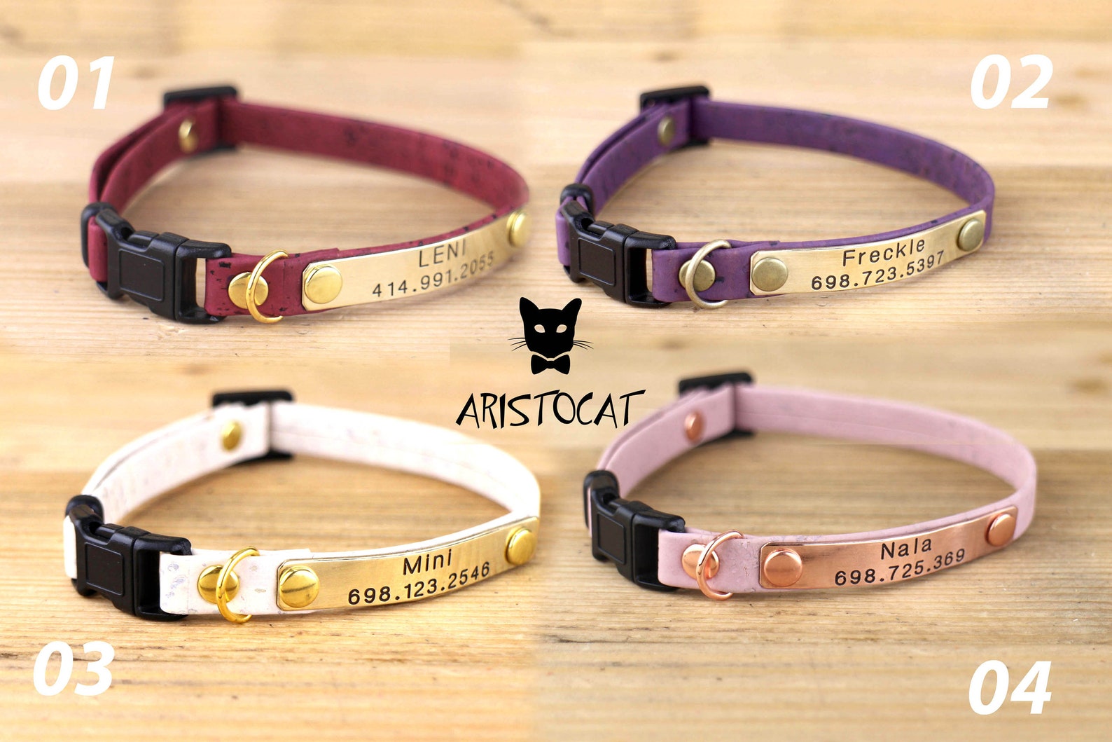 Cat Collar Cork Collar Breakaway/non Breakaway Collar Etsy