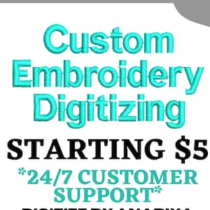 Custom Embroidery Digitizing, Logo Digitizing, Embroidery Digitizing Service, Image Digitizing Embroidery, Custom Digitize