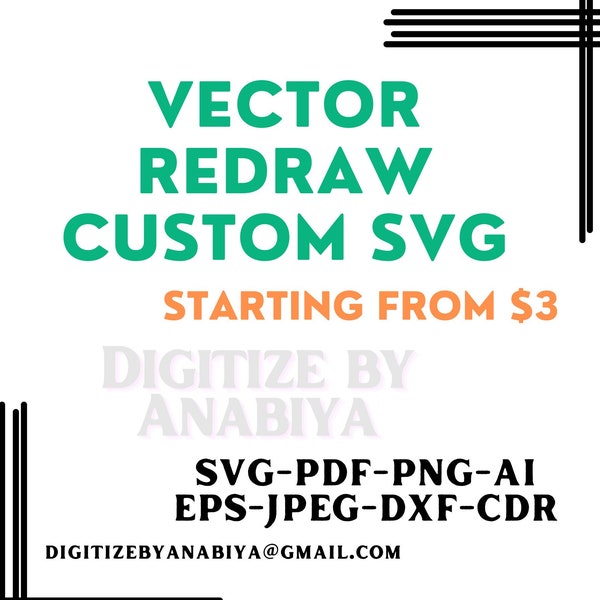 Image To Vector, Custom SVG, Convert To Vector Graphics, Logo Conversion, Digital Illustration, SVG Logo, Raster To Vector, Logo To Vector