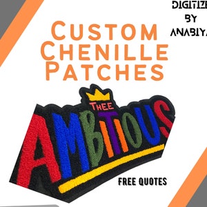 Parches de letras de chenilla, parches de chenilla coloridos, letras universitarias, parches de Letterman, parches bordados de chenilla, parche para chaqueta de Letterman