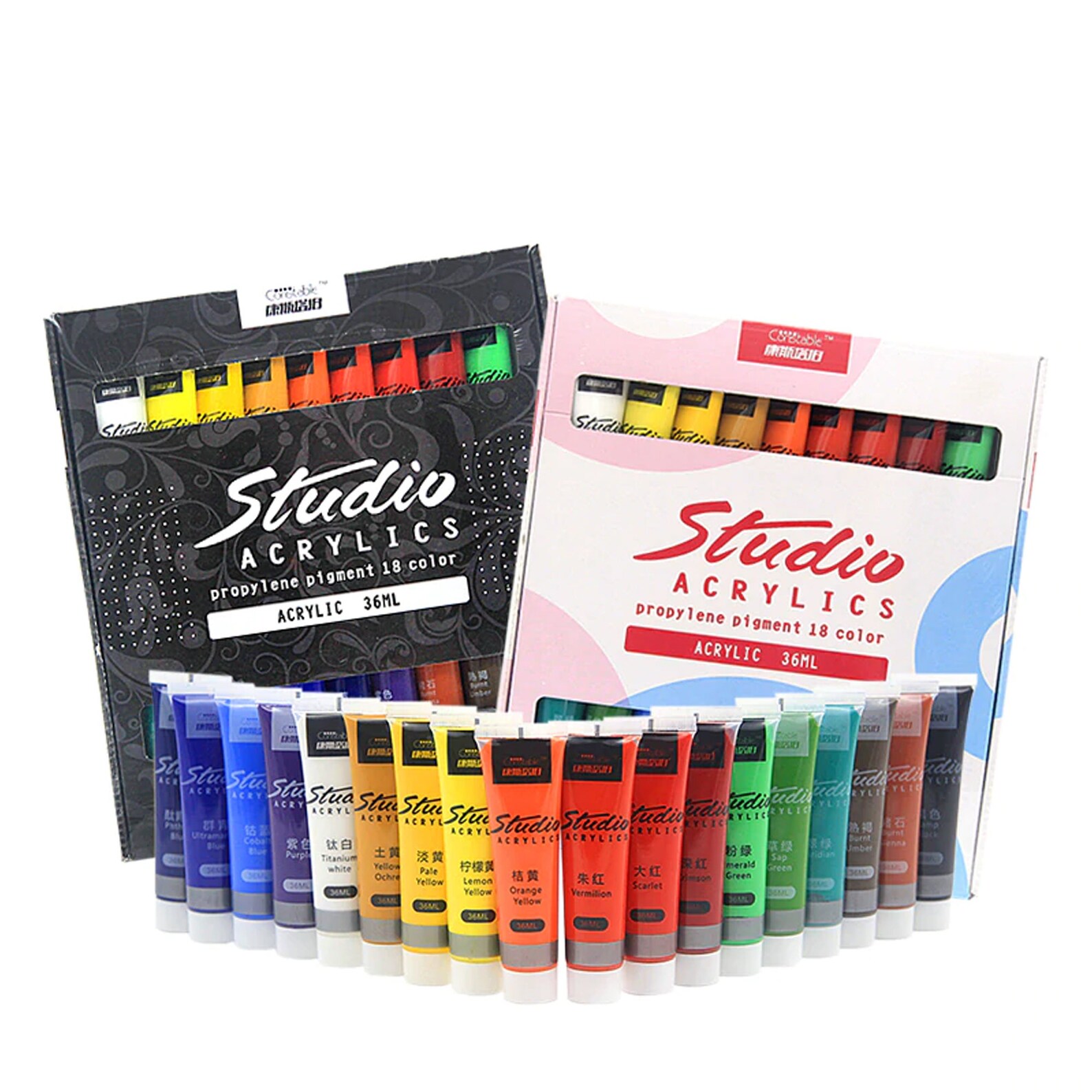 Acrylic Paint Set 24 Colors by Crafts 4 ALL Perfect for Etsy