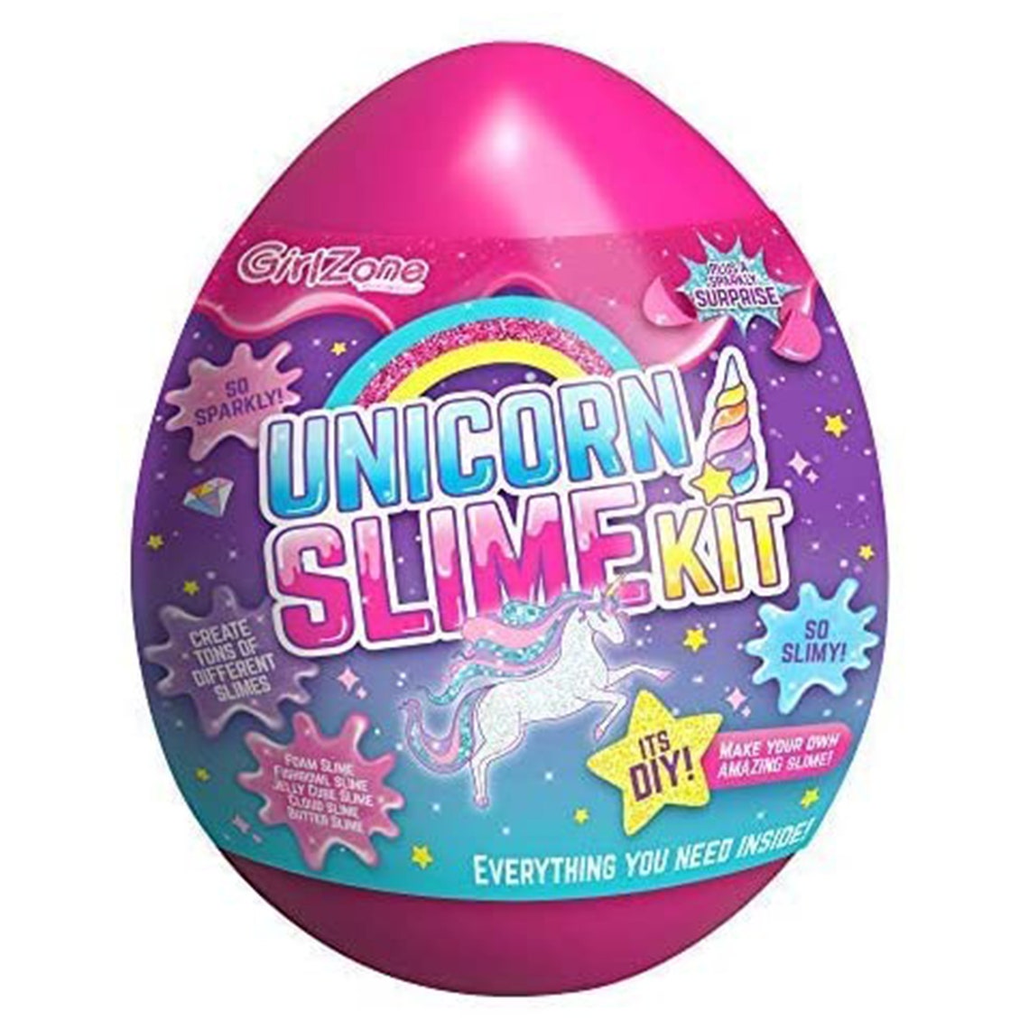 Slime Shop Unicorn Egg Sparkly Surprise Slime Kit for Kids | Etsy