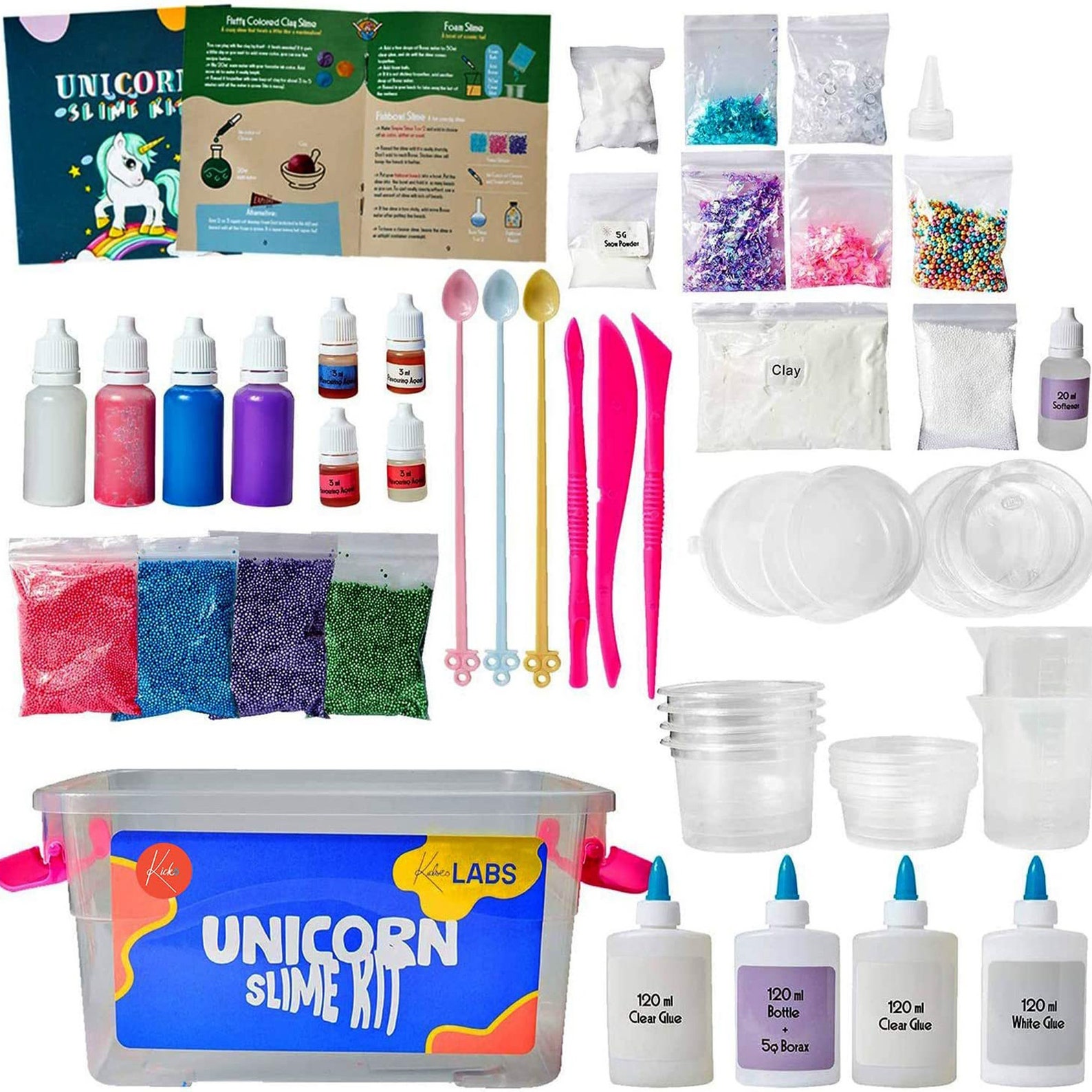 Slime Shop Slime Supplies Kit DIY Slime Making Set 88 Piece Etsy