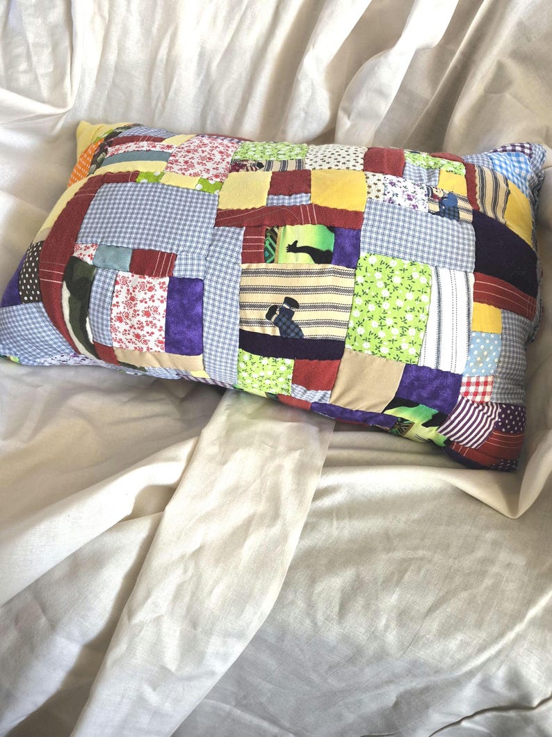 Patch work rectangular pillows image 3