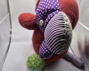 Recycled t-shirt elephant plushes