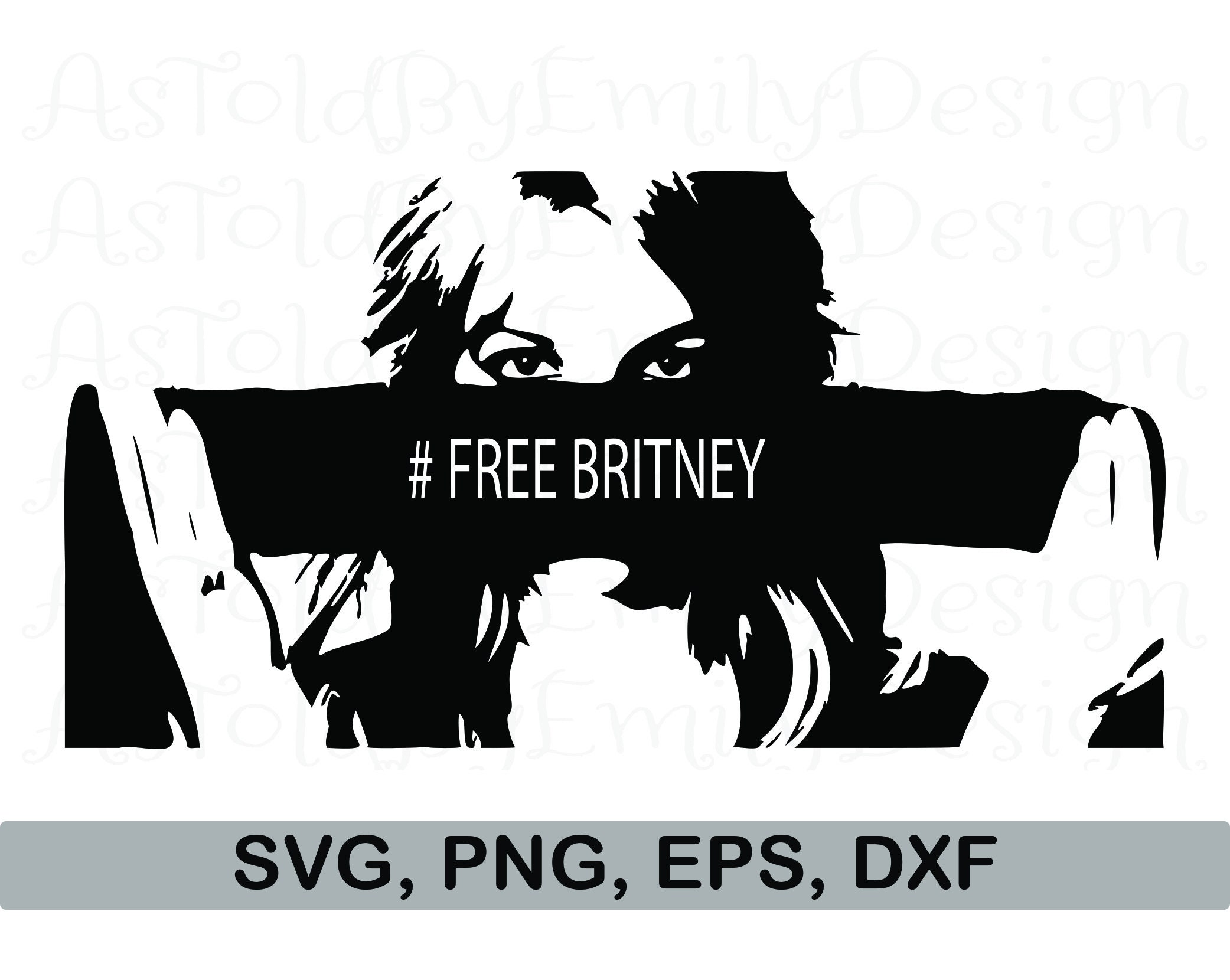 Free Britney SVG Instant Download Digital Cut File DIY