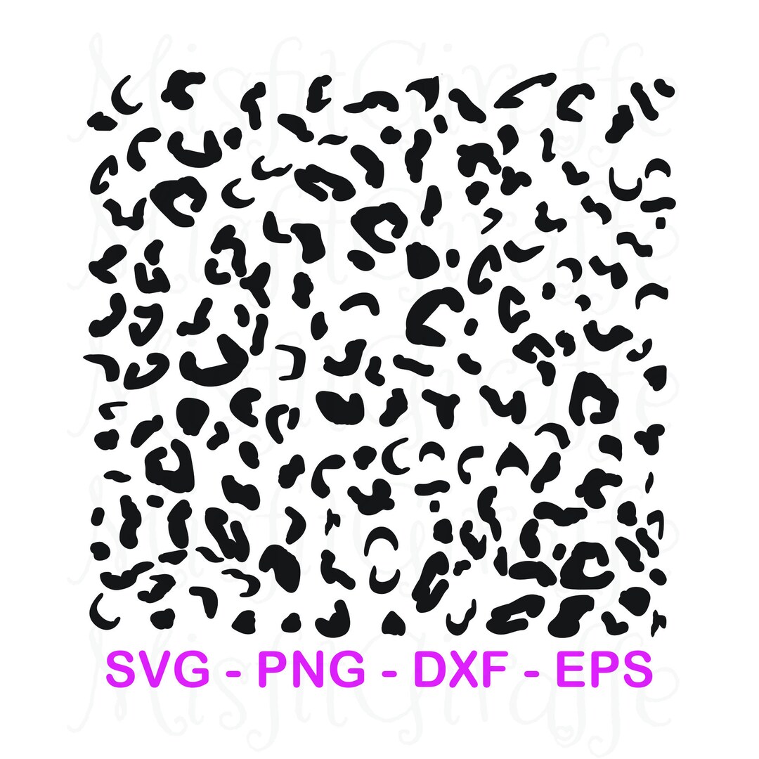 Leopard Print SVG Instant Download Digital Cut File - Etsy