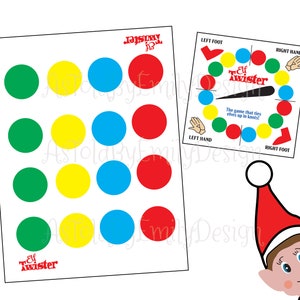 Christmas Elf Game Prop Printable PNG PDF Digital Download