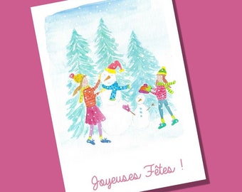 The Snowmen - Christmas card / Greeting card