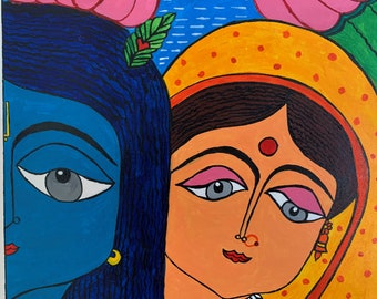 Radha Krishna painting