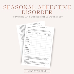 Seasonal Affective Disorder Symptom Tracking and Coping Worksheet