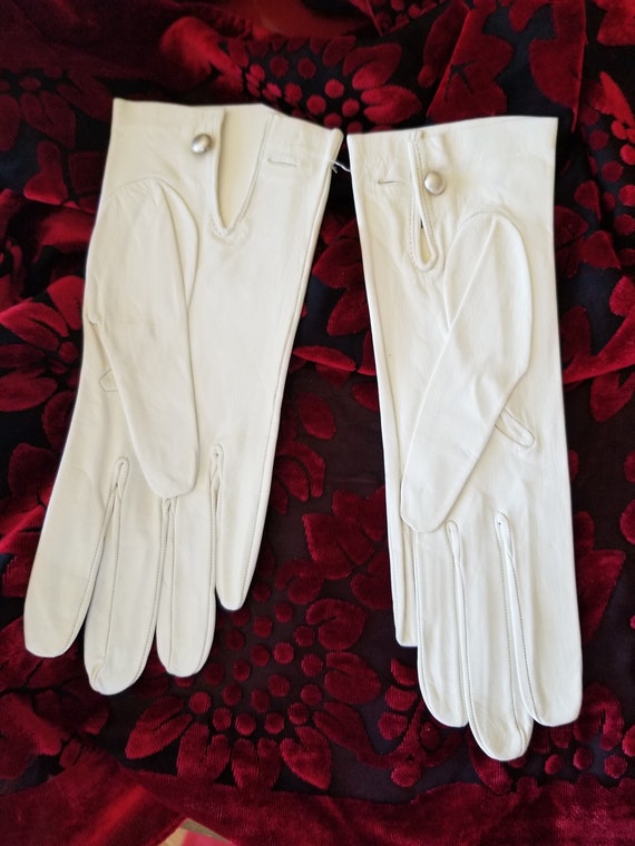 Ballroom Gloves - Wedding Gloves - Softest Kid Le… - image 2