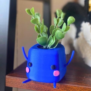 3D gedruckter gemütlicher Gamer Junimo Übertopf/Blumentopf/Organizer - Stardew Valley