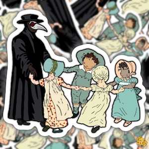 We all fall down | Plague Doctor | Vinyl sticker