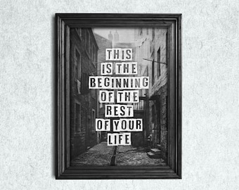 Gerry Cinnamon Lyrics Print: Glasgow Photo, Scottish Quote Art