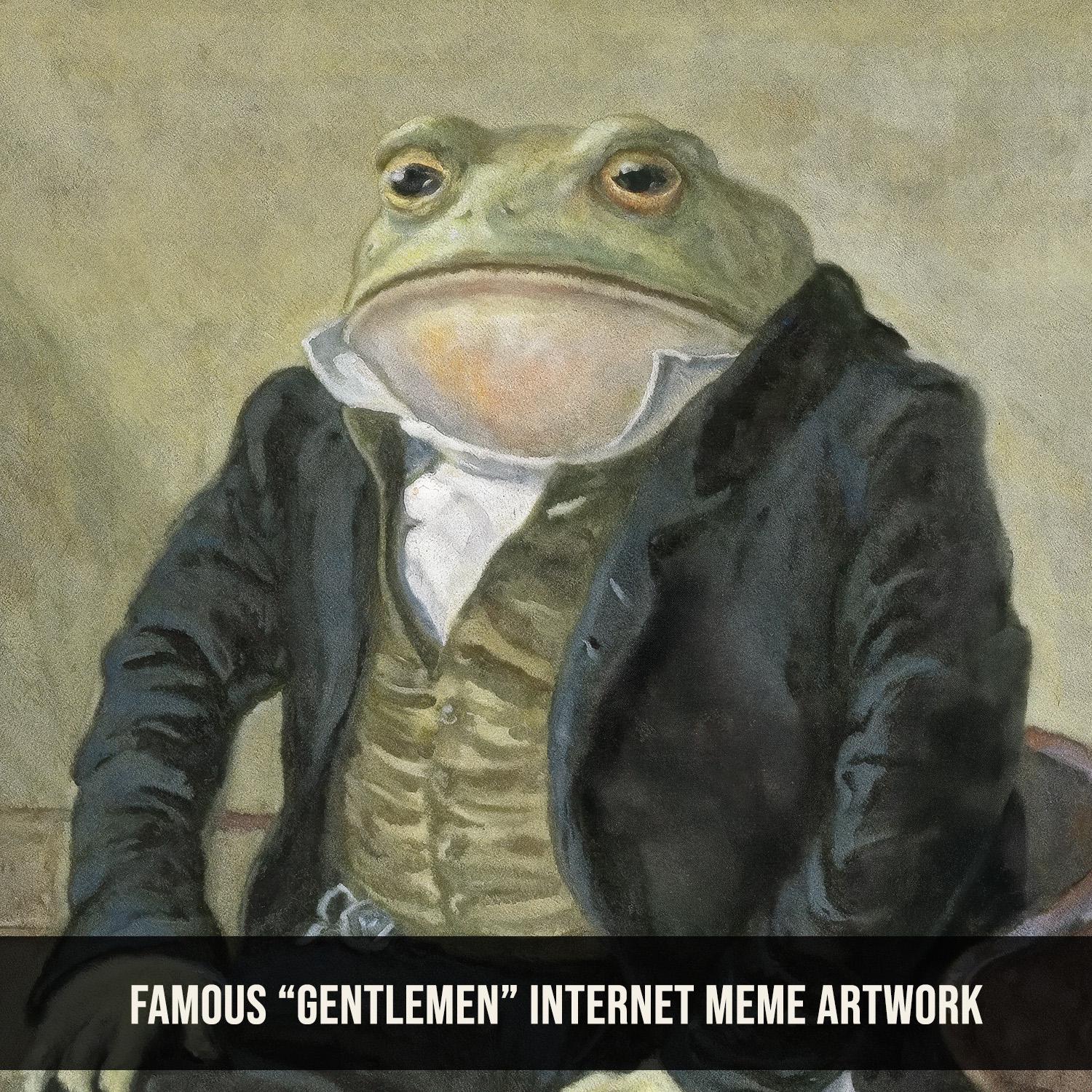 Colonel Toad Art Print: Funny Victorian Gentleman Frog Meme - Etsy