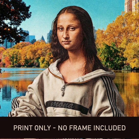 Modern Mona Lisa Art Print: Central Park Remix - Etsy