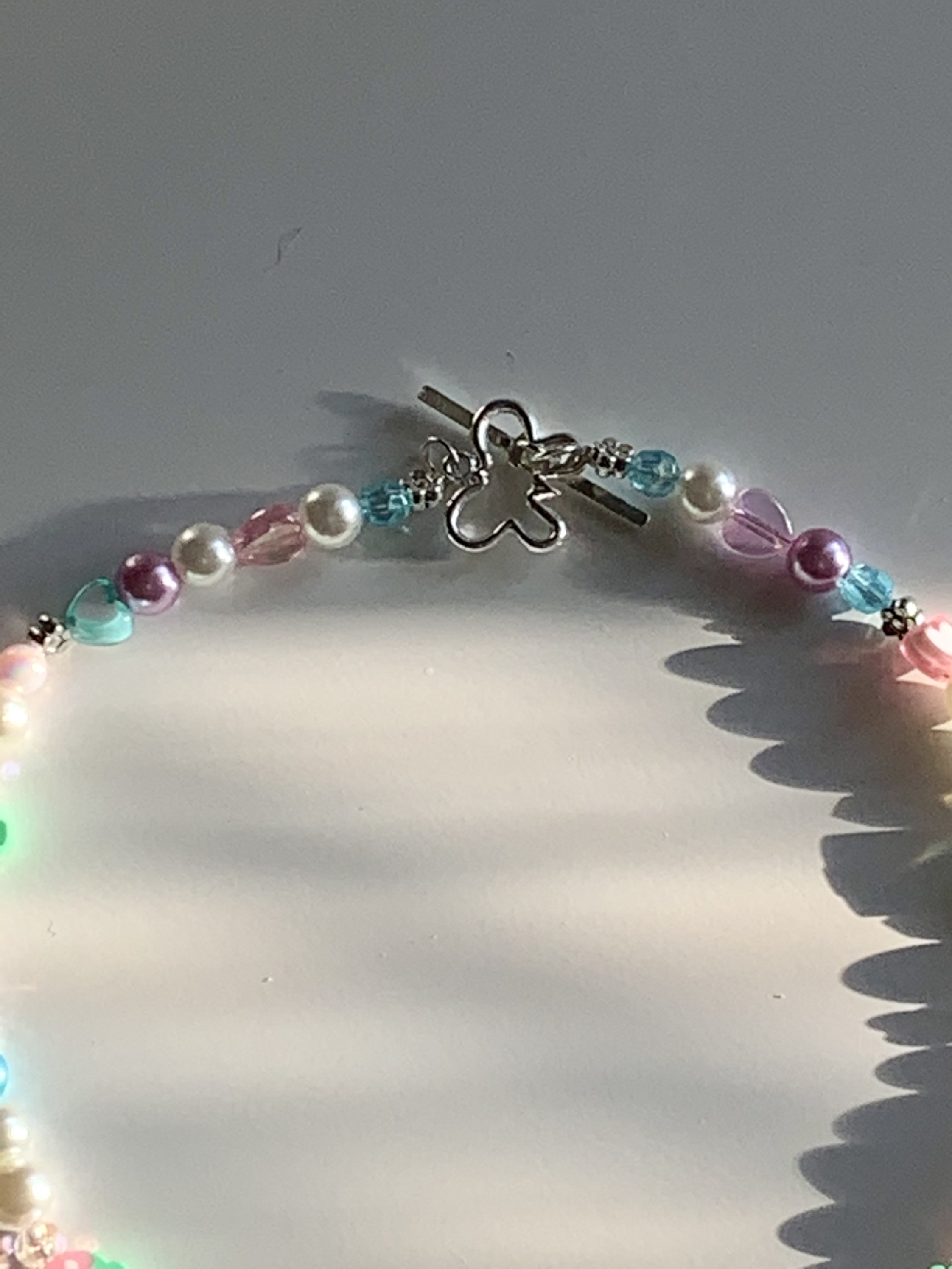 Pastel Rainbow Strawberry Hearts 90s Style Pearl Beaded | Etsy UK