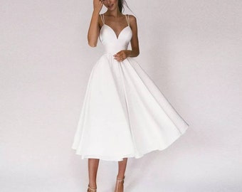 sexy short wedding dress