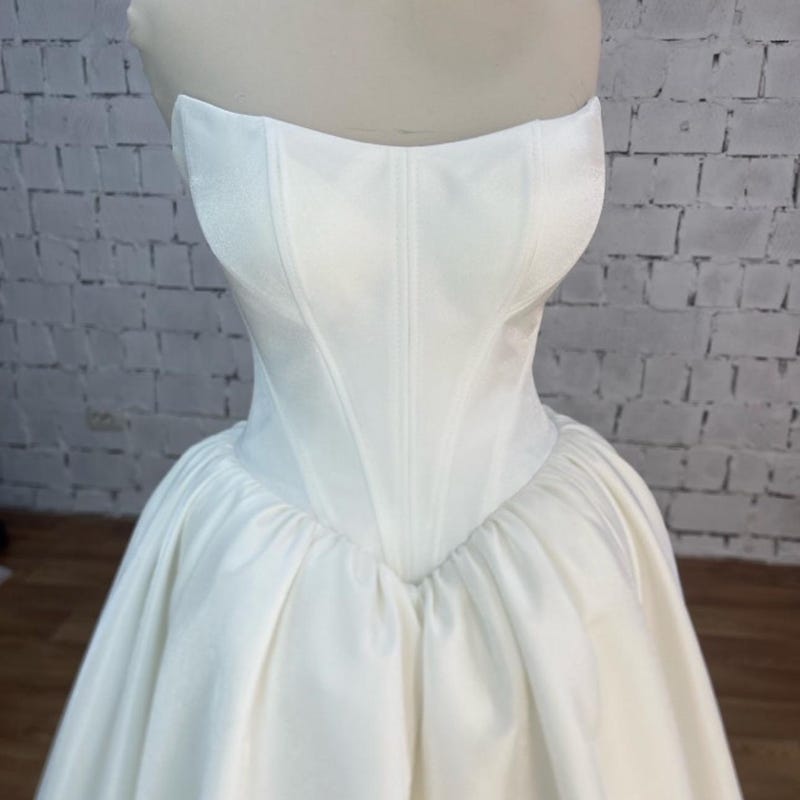 Lace Low Waist Corset Mikado Skirt Ball Gown Opera