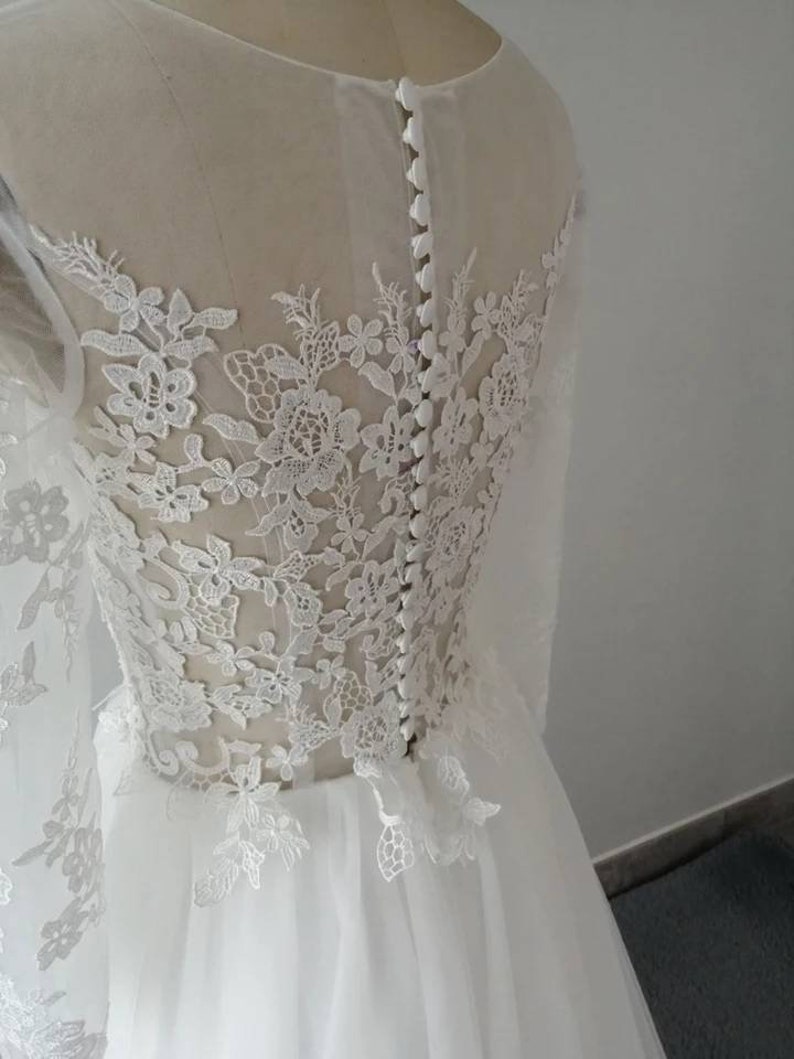 Simple Tulle wedding dress | Etsy