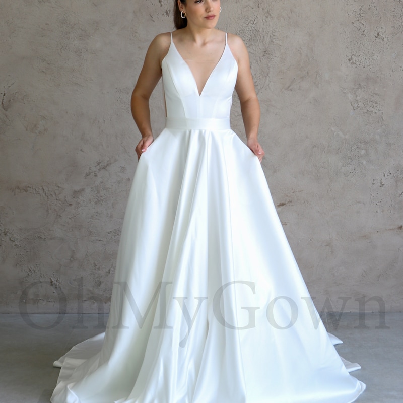 Wedding Dress Spaghetti Strap - Etsy