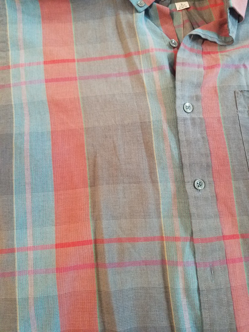Vintage 80s90s Plaid Button Down