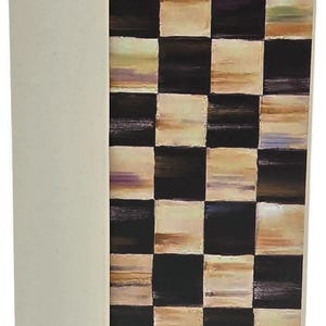 Juego de pesas para servilletas y palillos de dientes con forma de huevo, diseño de conejito azul a cuadros Royal Check de Mackenzie Childs imagen 14