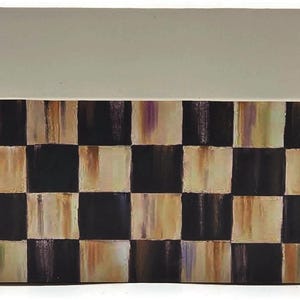 Juego de pesas para servilletas y palillos de dientes con forma de huevo, diseño de conejito azul a cuadros Royal Check de Mackenzie Childs imagen 13