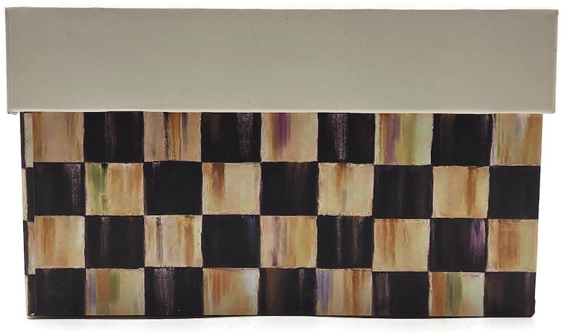 Juego de pesas para servilletas y palillos de dientes con forma de huevo, diseño de conejito azul a cuadros Royal Check de Mackenzie Childs imagen 13