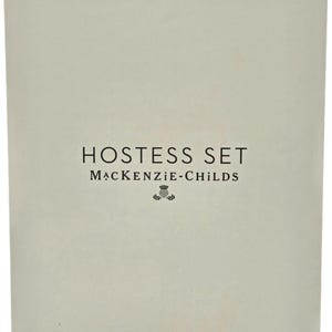 Juego de pesas para servilletas y palillos de dientes con forma de huevo, diseño de conejito azul a cuadros Royal Check de Mackenzie Childs imagen 12