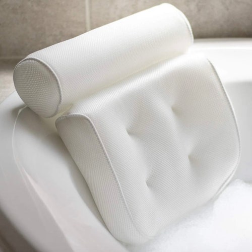 Bathtub Pillow Rest White Bath Cushion Soft Luxury Spa Bath Etsy UK