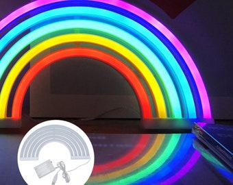 Rainbow DEL Neon Light Stand Bar Lampe Home Nursery Chambre Rainbow DEL Neon Light Stand Bar Lampe Home Nursery Chambre