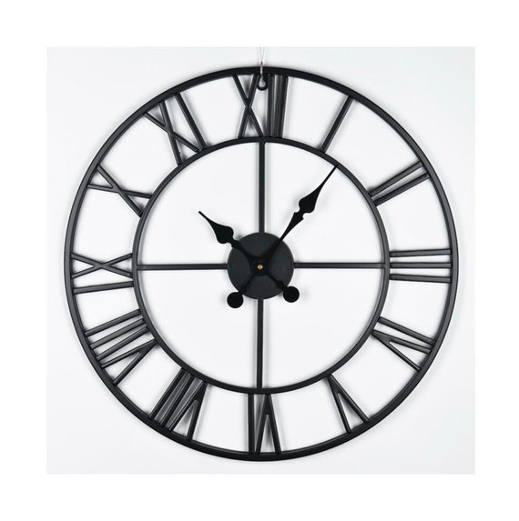 Clocks Home Accessories Shoze 60CM WHITE EXTRA LARGE ROMAN NUMERALS