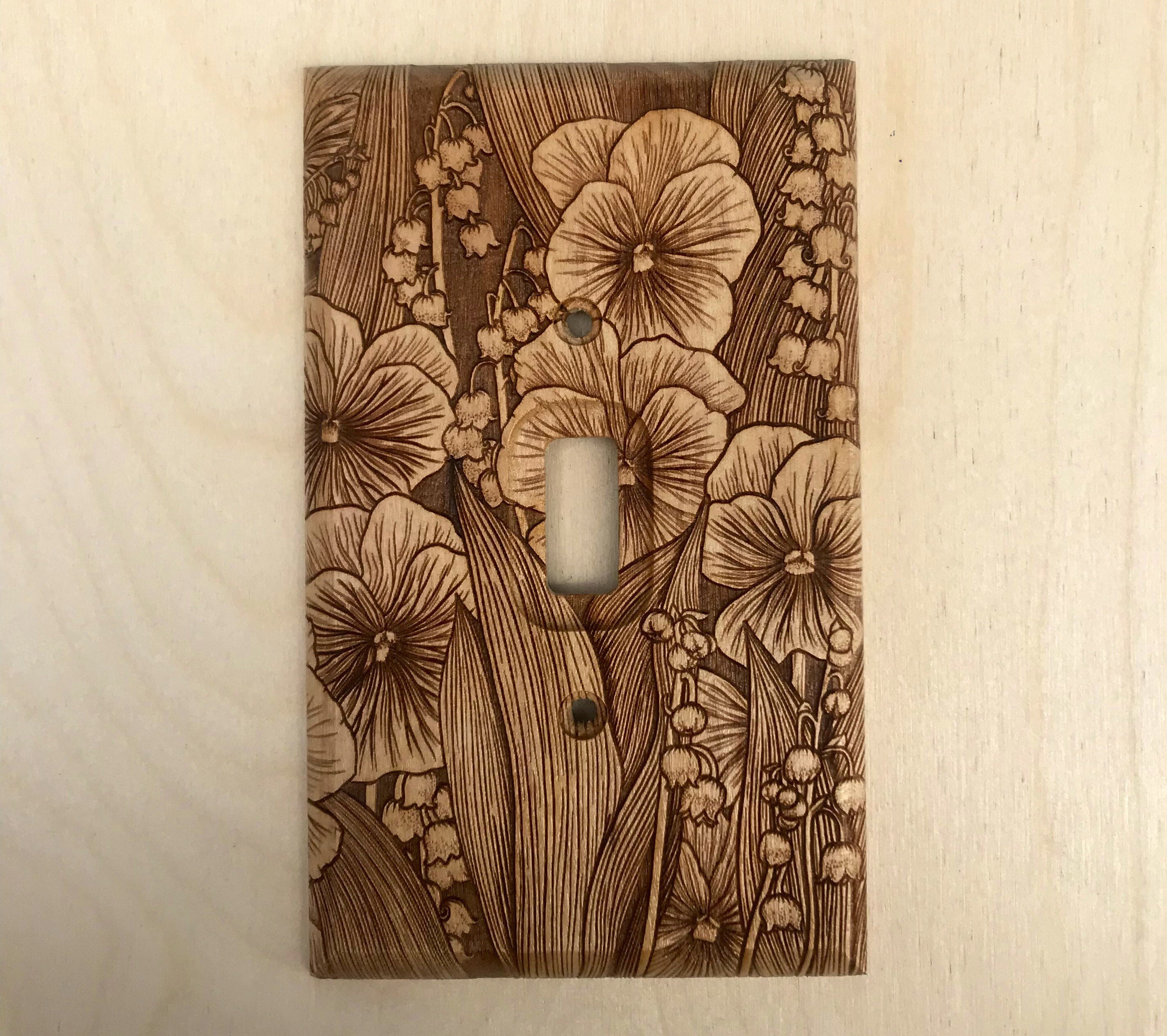 Wood Light Switch Cover 