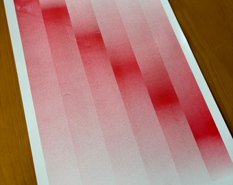 Gradual Rise and Fall Risograph Art Print