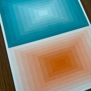 Chroma Steps 3 Risograph Art Print