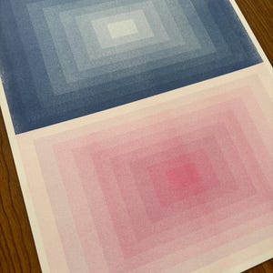 Chroma Steps 3 Risograph Art Print