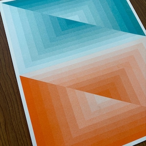 Chroma Steps 4 Risograph Art Print