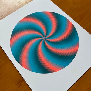 Flux Risograph Art Print