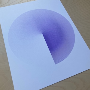 Layers of Radial Partial Risograph Art Print