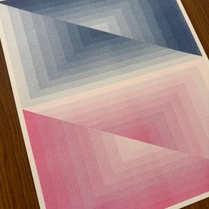 Chroma Steps 4 Risograph Art Print