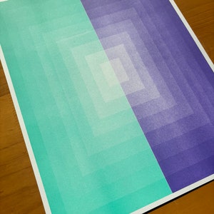 Chroma Steps 2 Risograph Art Print