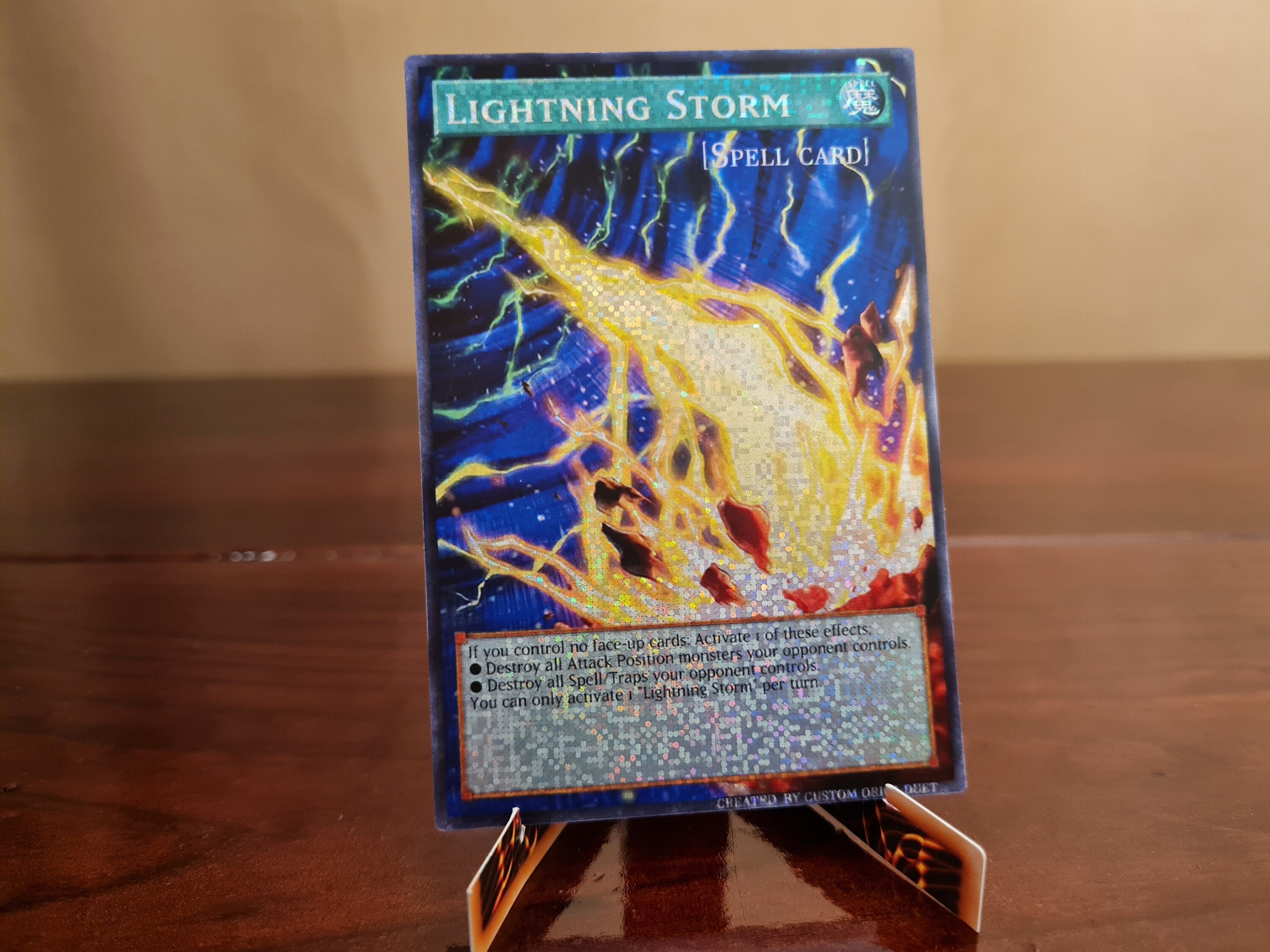 Full ART Lightning Storm Orica/Proxy Yugioh Anime Handmade | Etsy