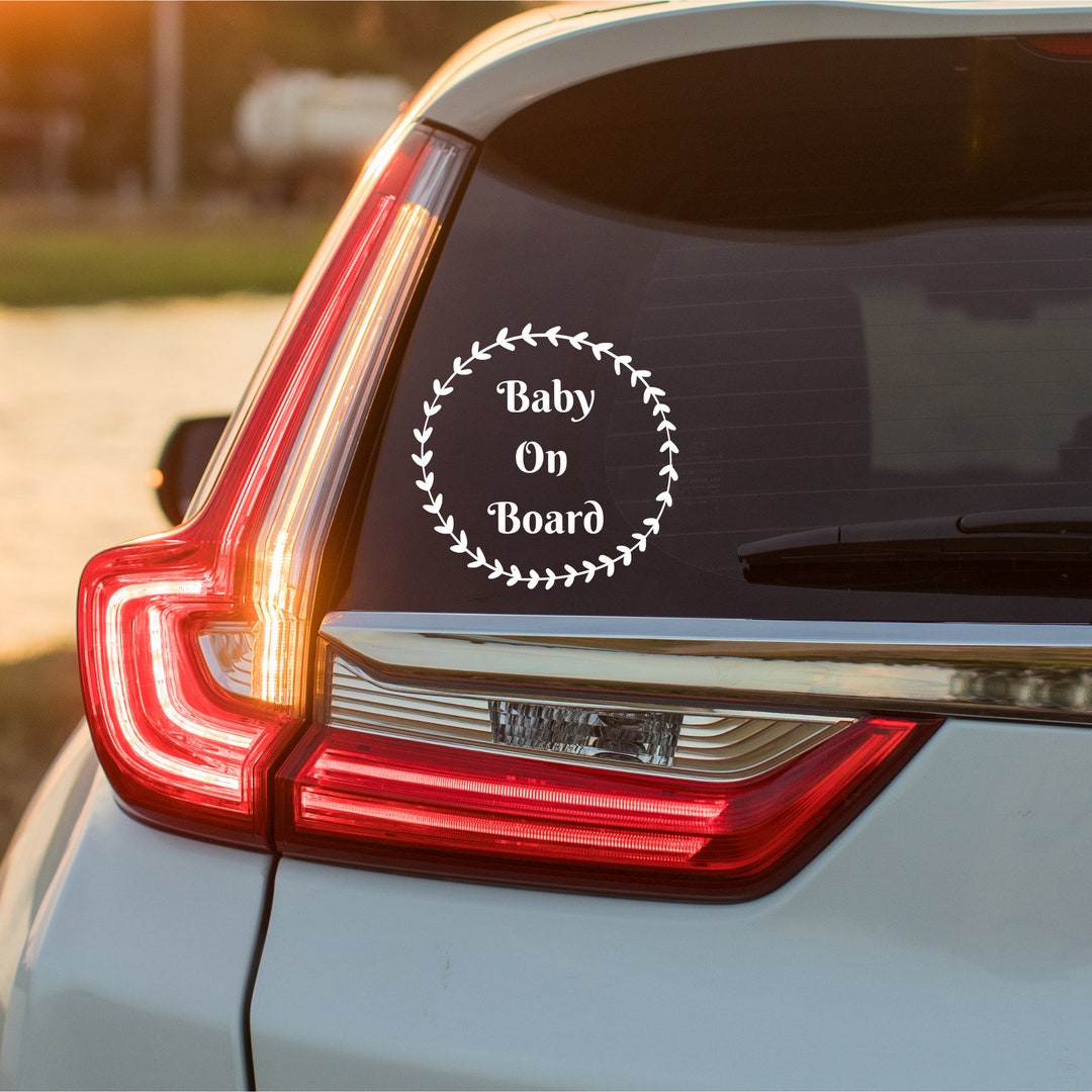 Baby On Board Car Decal Baby Bumper Sticker Mom Car Decal Etsy España