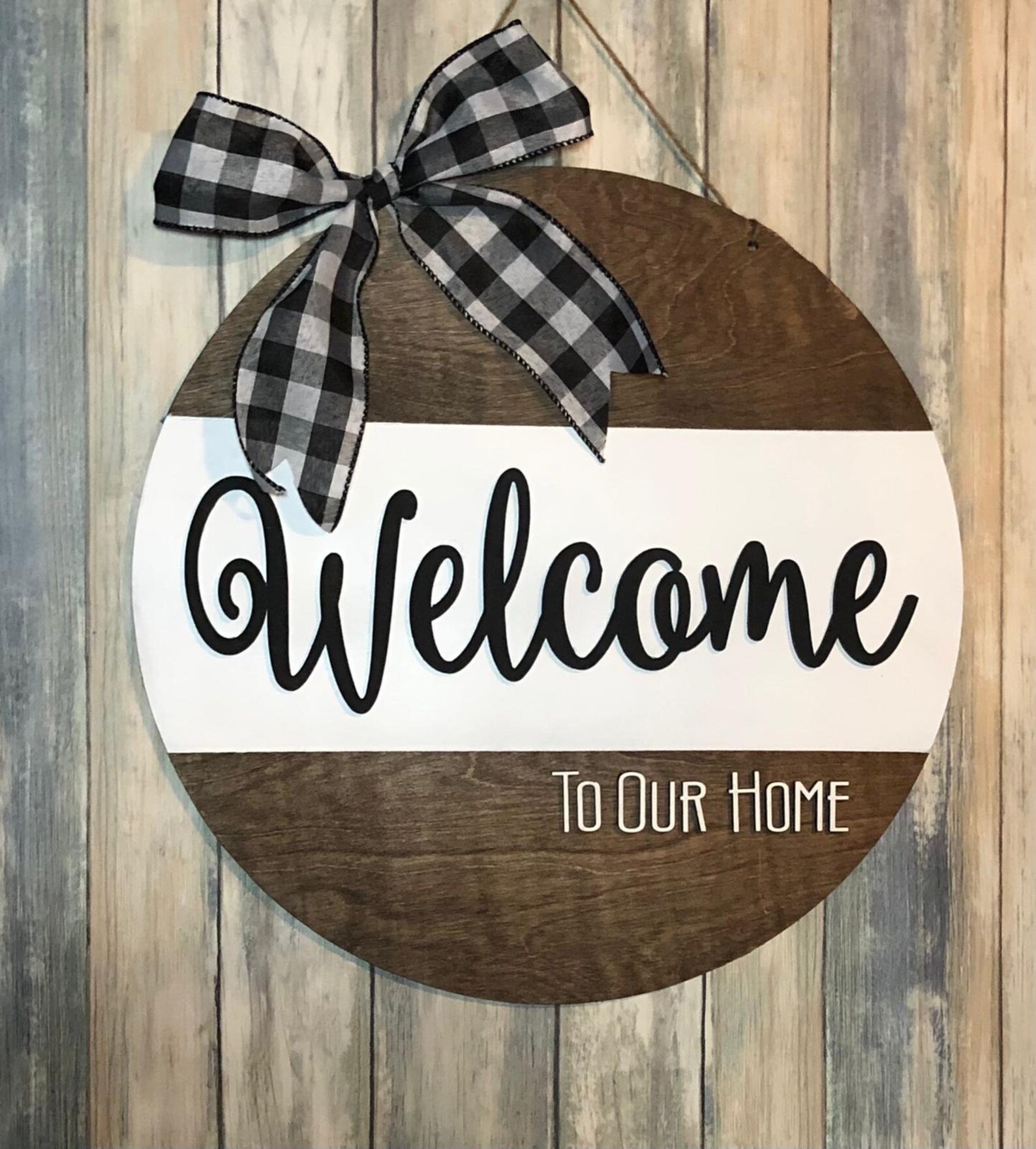 Welcome To Our Home Wood Sign | Etsy